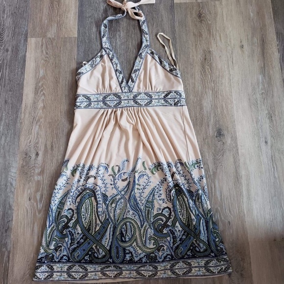 Women's summer beach printed halter dress - Picture 8 of 12